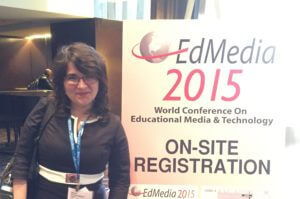 Dr. Ghergulescu at EdMedia 2015, Montreal.