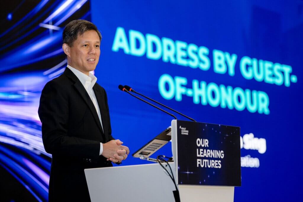 Singapore Minister of Education, Chan Chun Sing, addressed ALX 2024