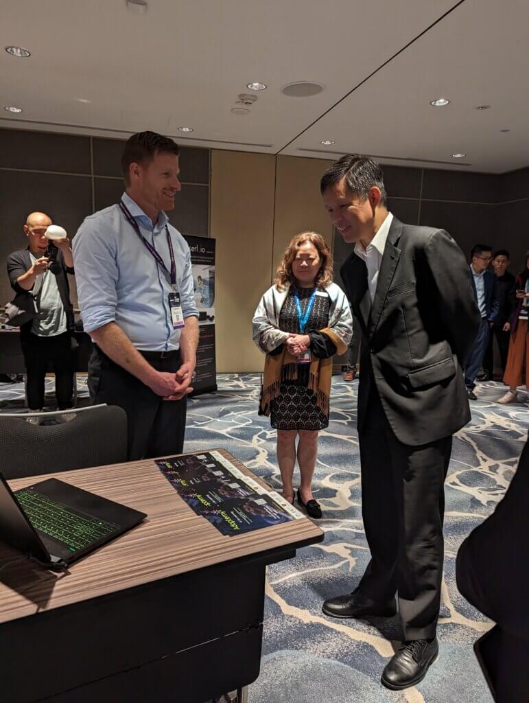 Minister of Education, Chan Chun Sing, visits Adaptemy at ALX 2024